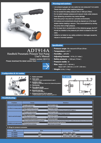 Thumbnail of document Manual - 914A Handheld Pneumatic Pressure Test Pump